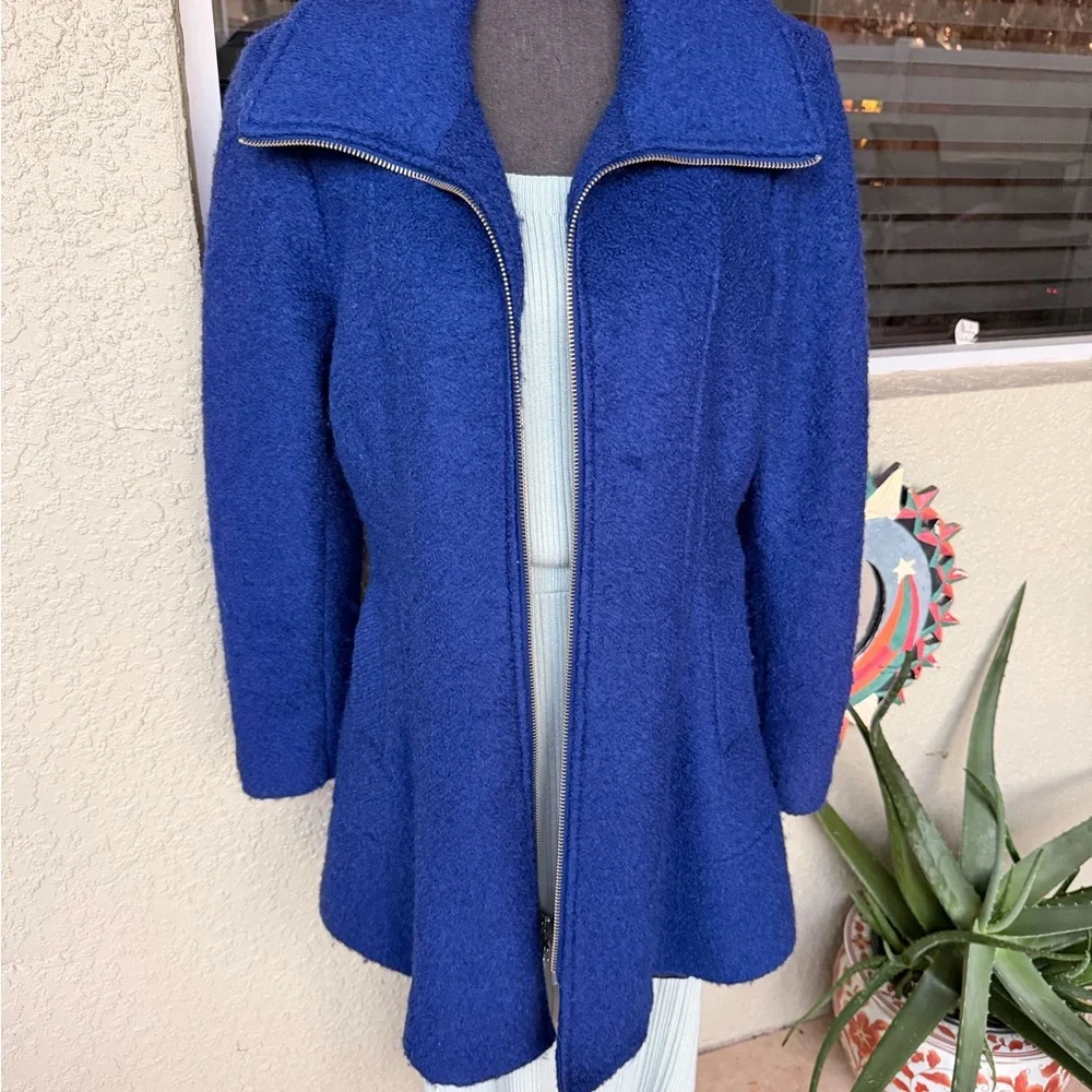 GUESS Blue Zip-Up Jacket Size XL Soft Knit Light Pilling Coat Great Condition - Picture 9 of 15